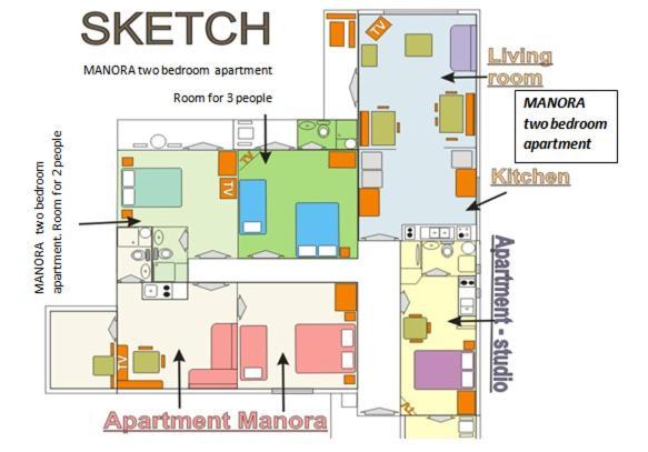 Manora Sucuraj 2 Bedroom Apartment Bagian luar foto